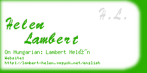 helen lambert business card